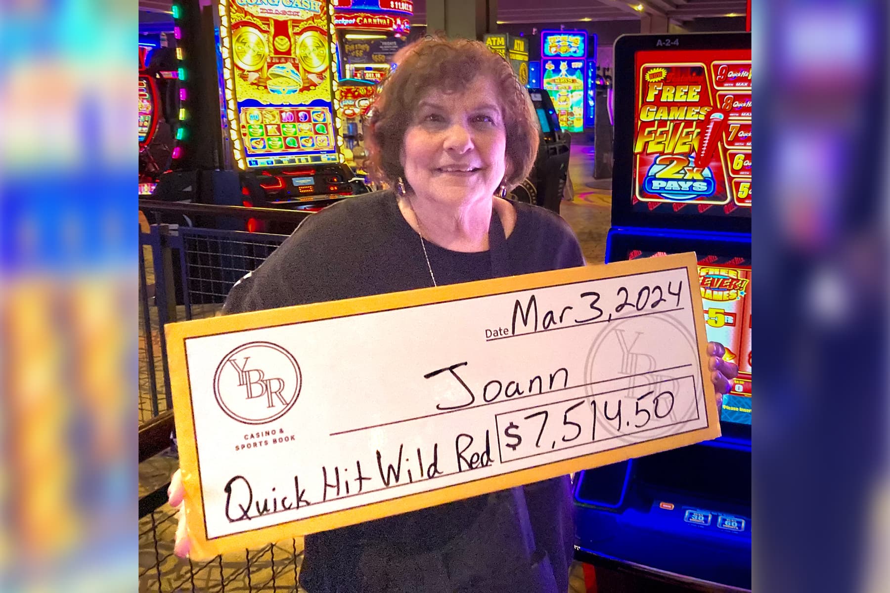 Joann won $7,514